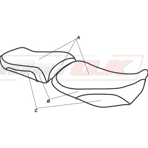 Seat covers for Honda CBR 1000 RR FIREBLADE ('04-'07)