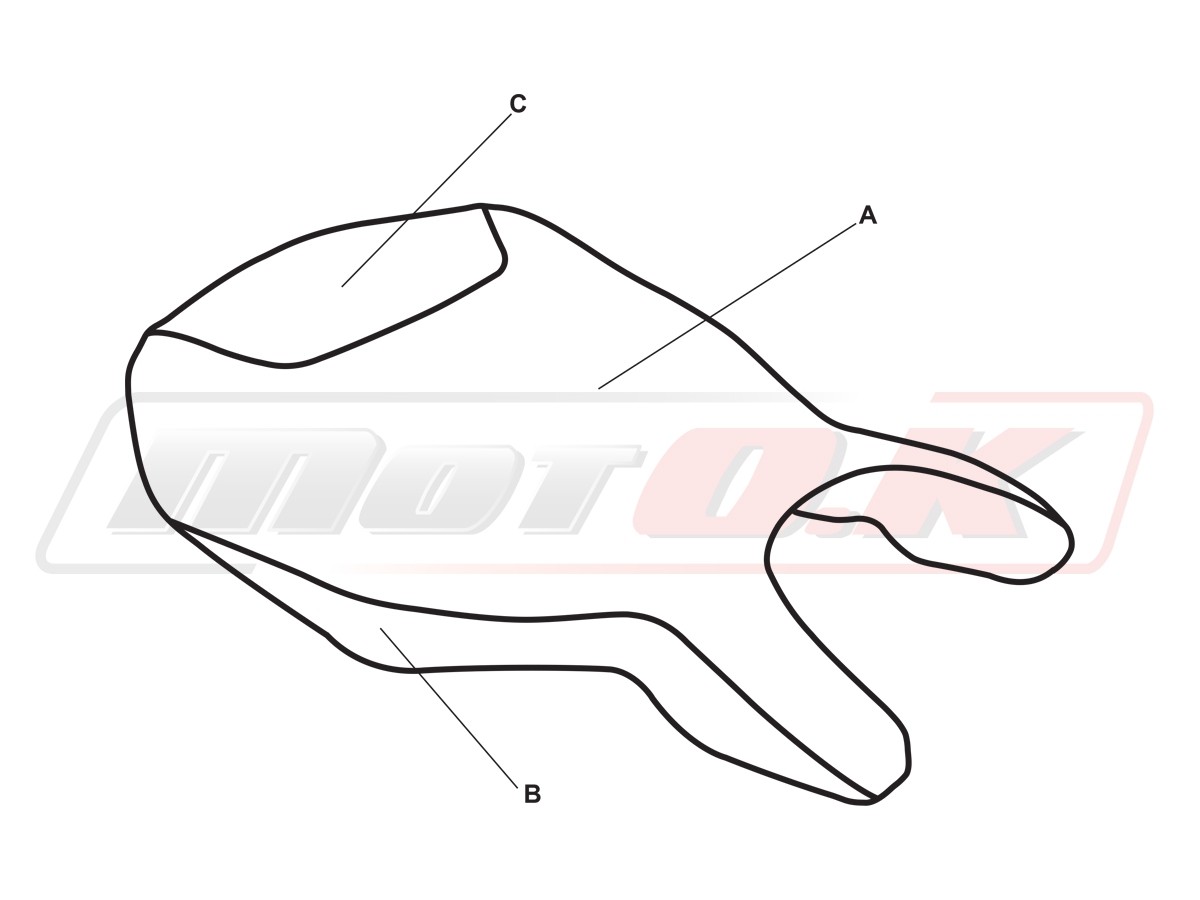 Seat Cover for Ducati 749/999 ('03-'06) ,Driver's Seat only (Logos Optional)