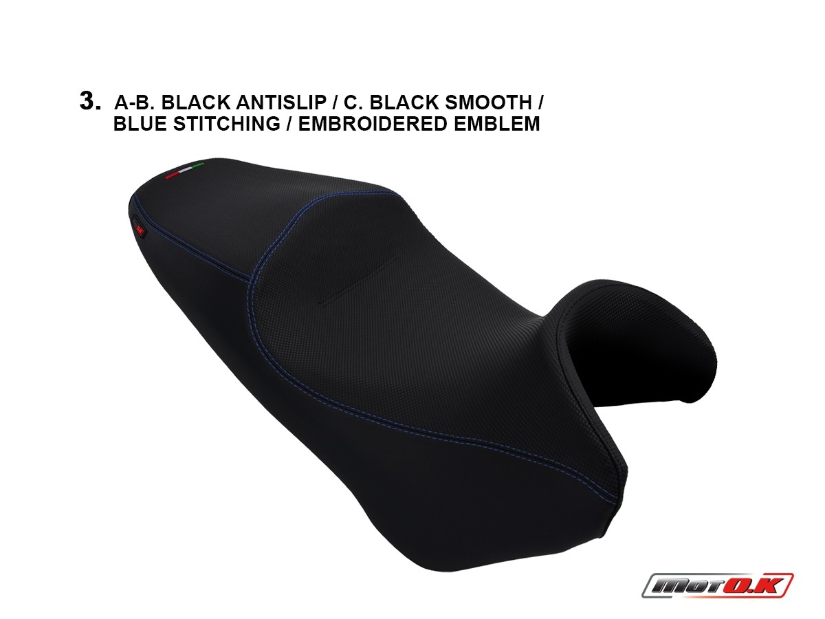 Seat cover for Moto Guzzi Breva 750 ('03-'11) Low Seat (Logos Optional)