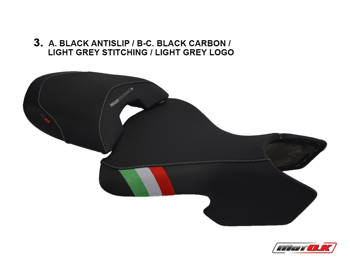 Seat covers for Ducati Multistrada 620/1000/1100 '03-'09 (Logos Optional) 