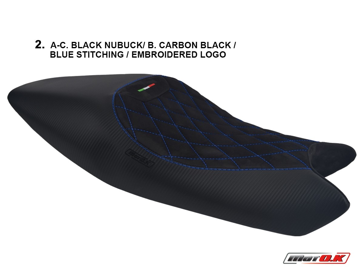 Seat cover for Ducati Monster 696-796-795-1100 ('08-'14) (Logos Optional)