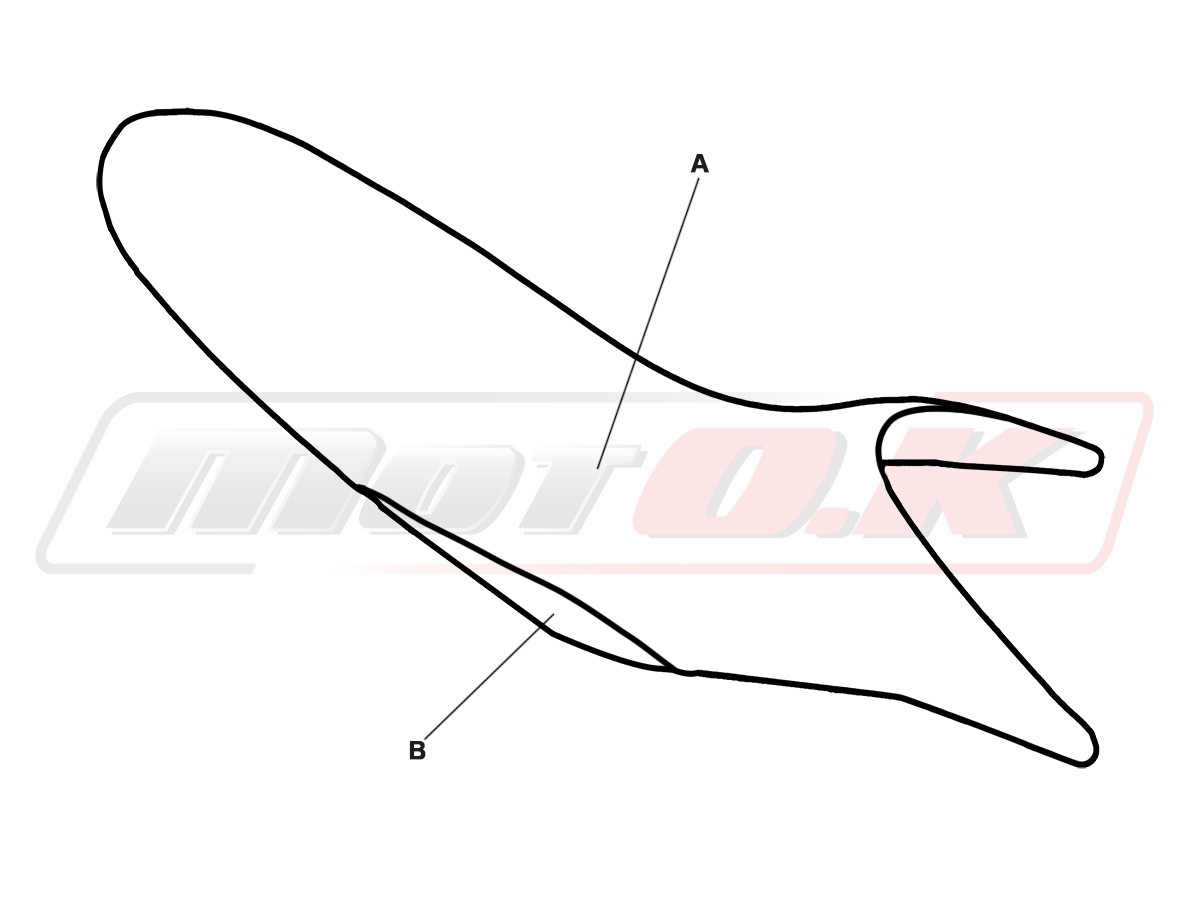 Seat cover for KTM 990 SMR ('09-'12) (Logos Optional)