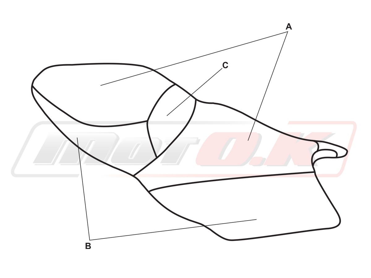 Seat cover for BMW K 1200/1300 S ('04-'16)
