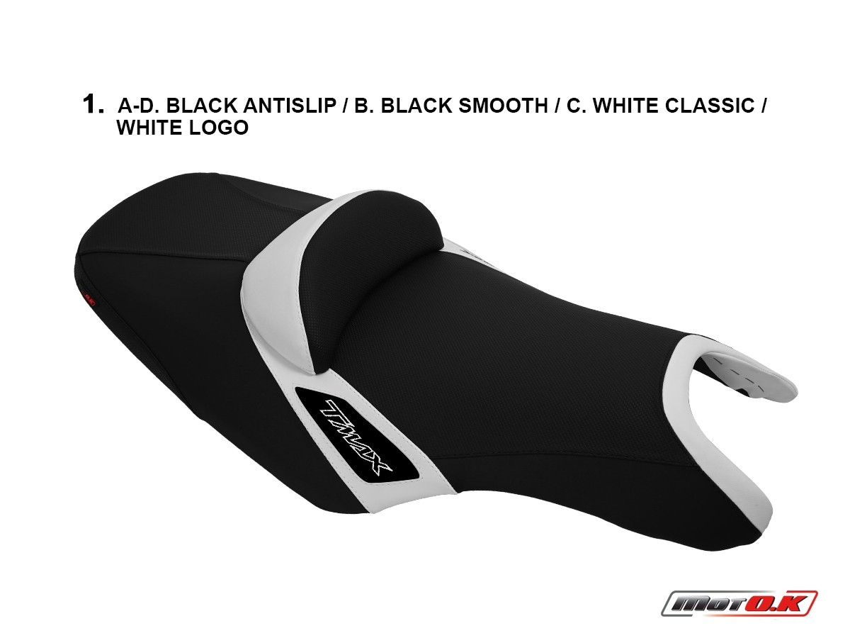 Seat cover for Yamaha T-Max 500/530 white ('08-'16)