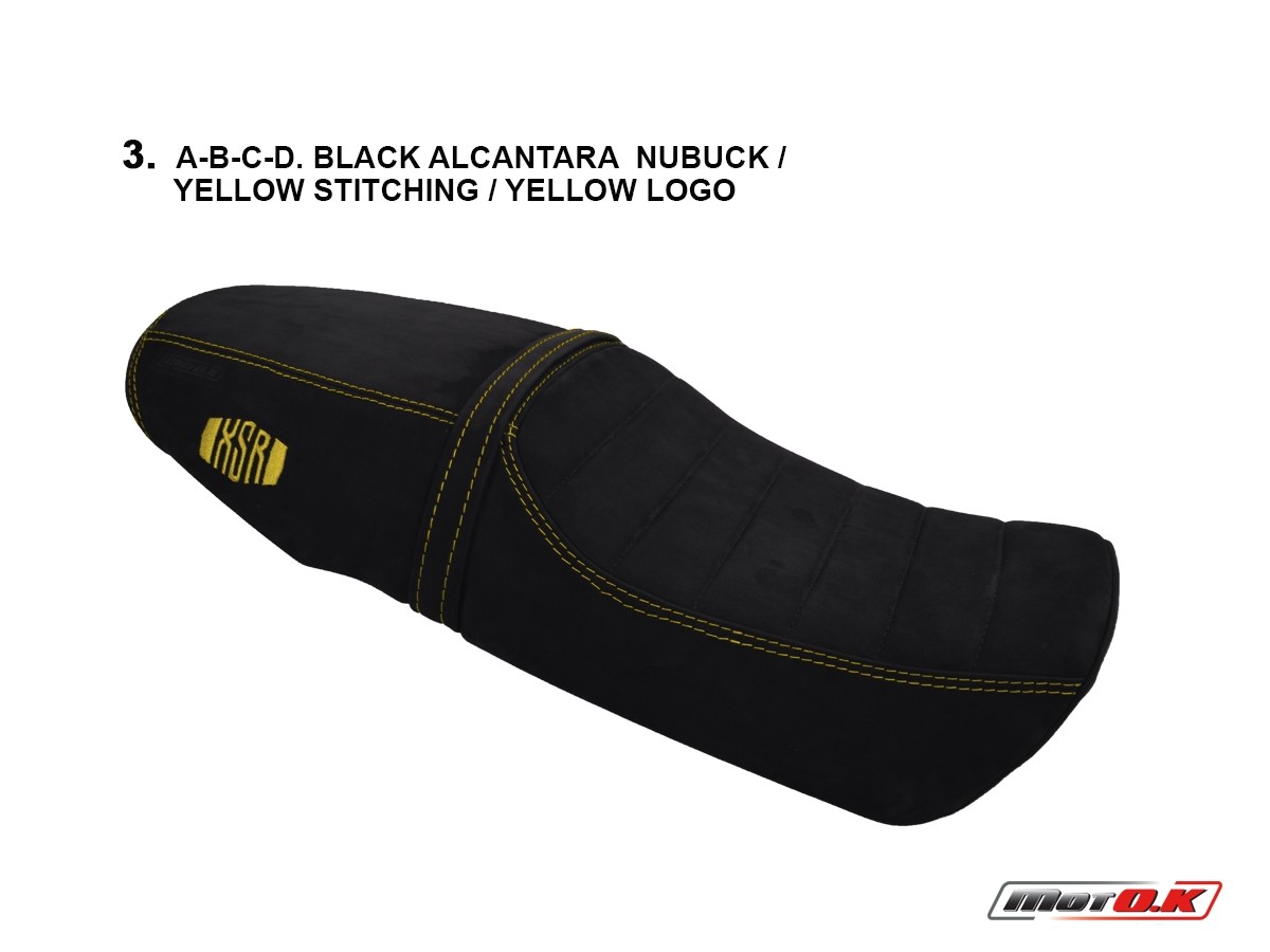 Seat Cover for Υamaha XSR 900 ('16-'21) made of Genuine Leather Nubuck