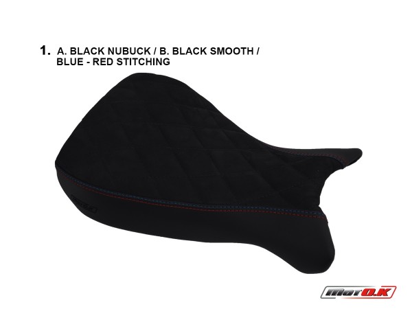 Seat Cover for BMW R NINE T RACER ('17-'18) made of Nubuck & Smooth Fabric