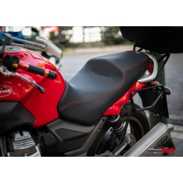 Seat cover for Moto Guzzi Breva 750 ('03-'11) Low Seat (Logos Optional)