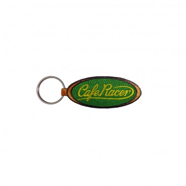 Double-sided key ring, with embroidery